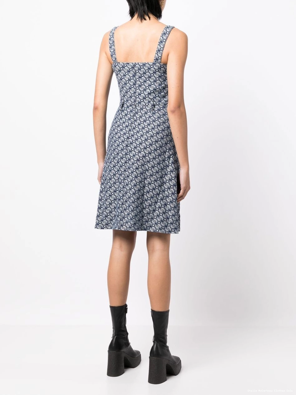 Affordable dress Women denim jacquard-logo McCartney Stella 0421
